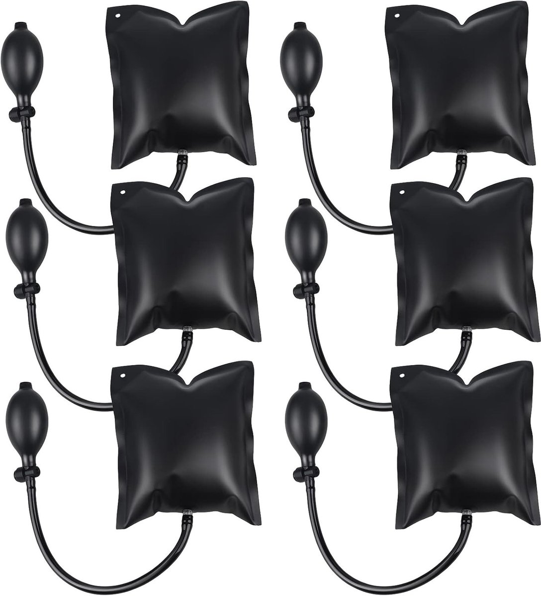 6 Stuks Luchtwedge Pomp Kussens, Opblaasbare Wedges voor Snel Positioneren van Deuren en Ramen, Ideaal voor Installatie en Auto Reparatie