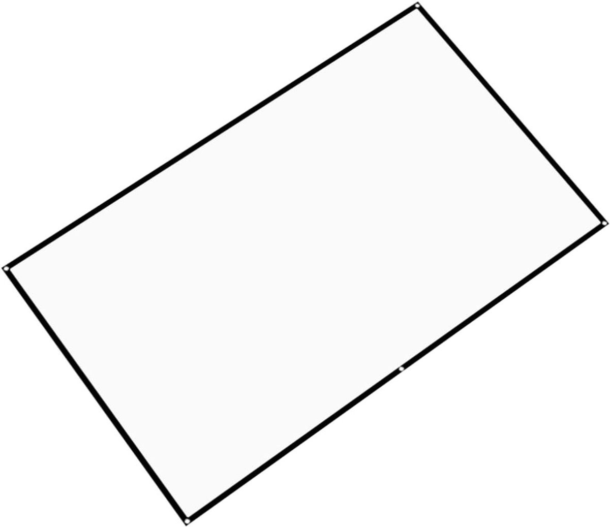 Projectiescherm - Filmscherm Opvouwbaar - Thuisbioscoop Creëren - 160 Graden Kijkhoek - 206 x 133 cm - Wit