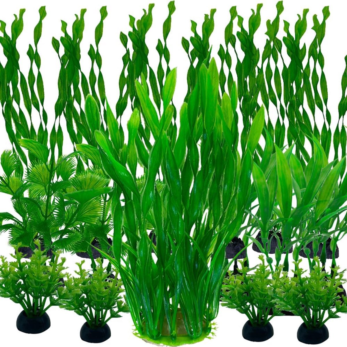 SnelShoppen - Aquarium Planten Decoratie, 25 Stuks Kunstmatige Aquarium Planten, Plastic Planten Voor Aquarium Decoratie, Kleurrijke Kunstplanten Voor