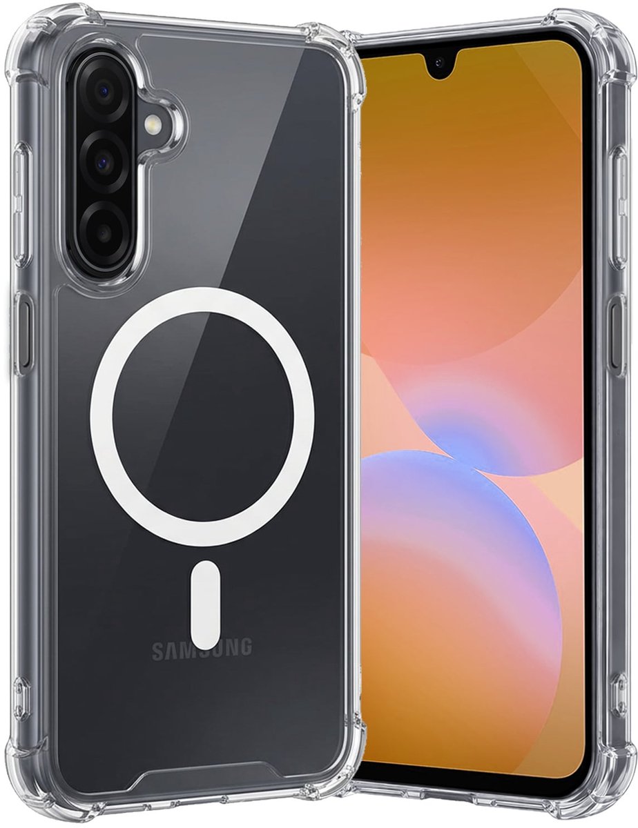 Hoes - Geschikt voor Samsung Galaxy A26 - Magsafe Compatible - Sterk & Shockproof - Back Cover - Shock Proof Case - Telefoon Hoesje Shockproof - Transparant