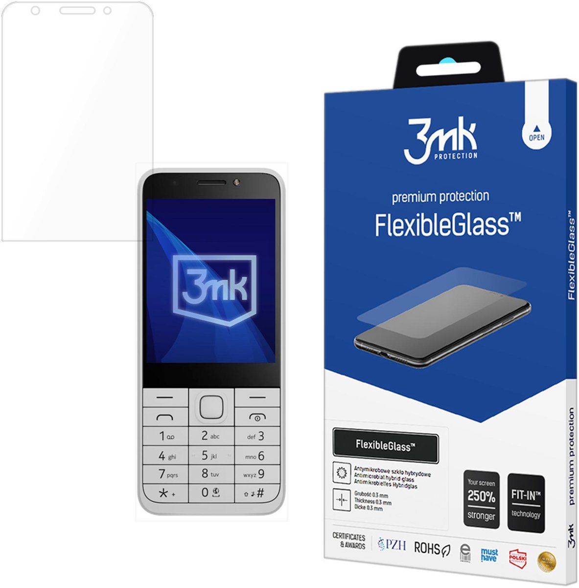 3Mk Protection Flexibleglass Voor Nokia 230 Dualsim 2024 Extreme Bescherming