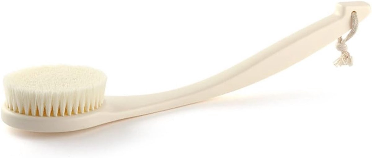 Doucheborstel Lange Steel - Badborstel Lichaamsborstel - Huid Peelen - Verwijderbare Handgreep - 39 cm - Niet gespecificeerd