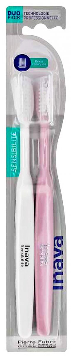 Inava Tandenborstel Gevoeligheid Conische Borstelharen Duo Pack (Kleur : Wit)