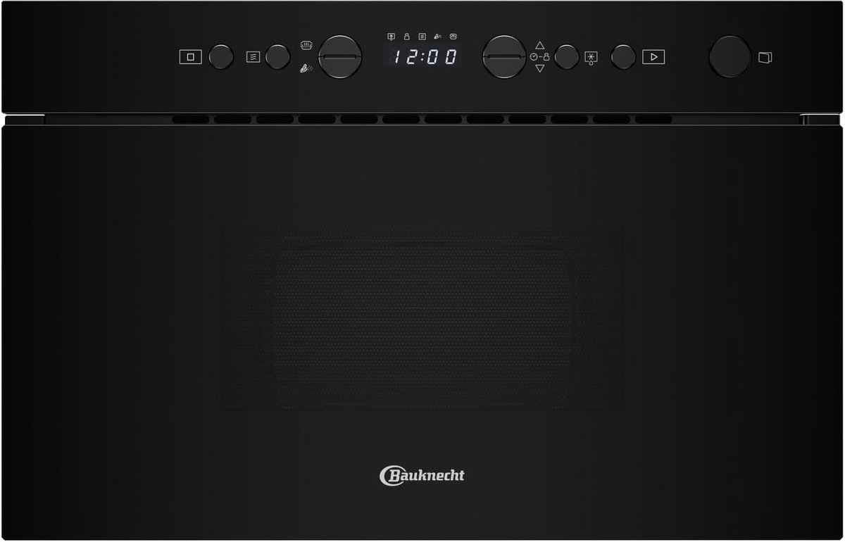 SnelShoppen - Magnetron met Stoomfunctie 22 L - 750 Watt - Solo Magnetron met RapidDefrost en Snelstart - Zwart Keukenapparaat voor Stoomkoken en Ontd