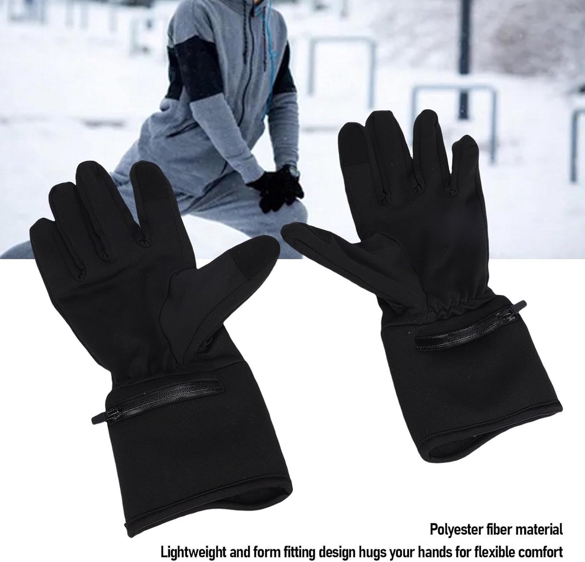Verwarmde Handschoenen - Elektrische Handschoenen - Winterse Buitenactiviteiten - Snelle Handverwarming - 31 x 13 x 6 cm - Zwart — cadeau in Sport & Outdoor - foto 3