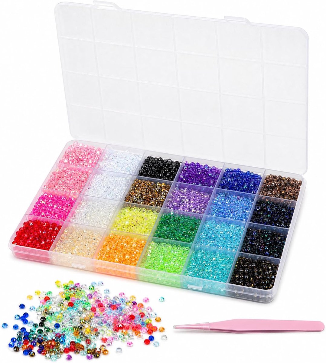 18.000 stuks 3 mm glinsterende strass-steentjes voor nagels, kleding, gezicht, schoenen en decoraties