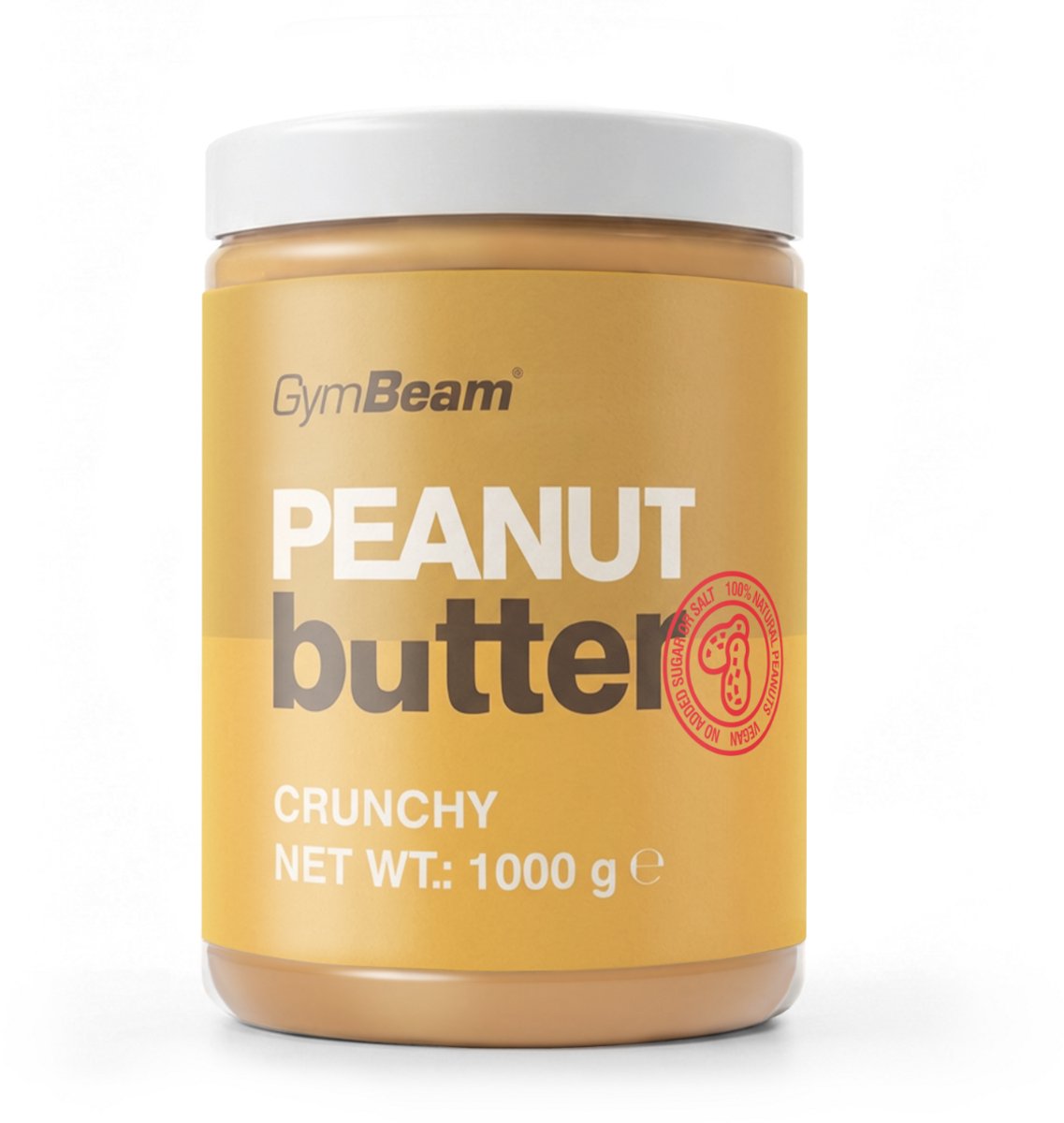 GymBeam Pindakaas 1000 g knapperig