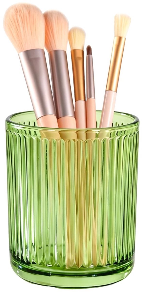 Omgoods - Make-up Borstelhouder Organizer - Kristalglas Vintage Make-up Beker