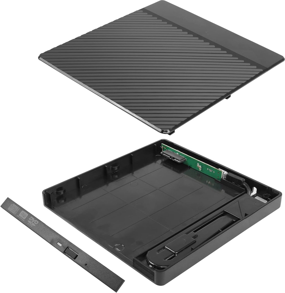 CD-stationbehuizing, Externe DVD-drive verkregen door een optische drive toe te voegen, CD-ROM-installatiebox (9,5 mm)