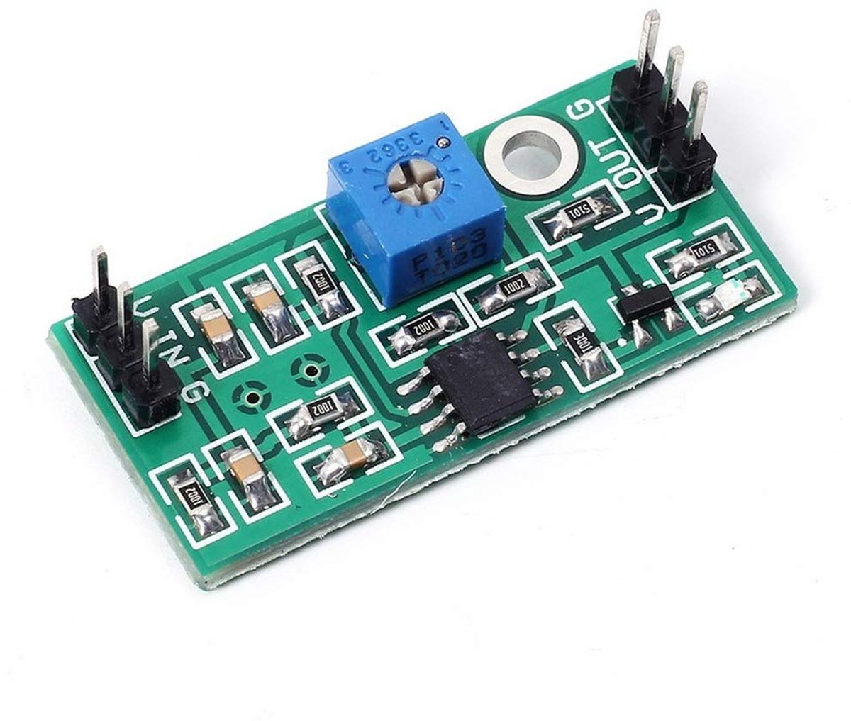 LM393 3,5-24 V spanning op hoog niveau output analoge vergelijkingsregeling met LED-indicator