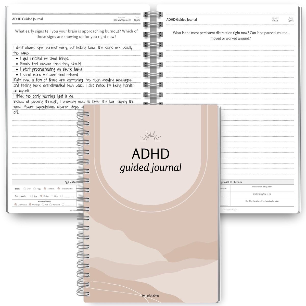 Omgoods - Guided Journal - Dagboek voor Reflectie en Geestelijke Gezondheid