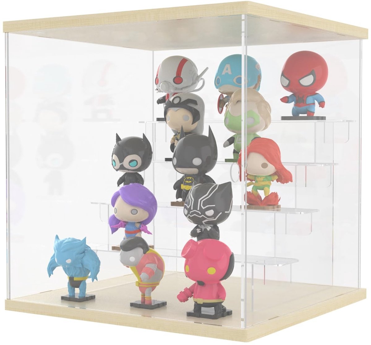 Omgoods - Transparante Acryl Display Case - 5 Niveaus voor Figuren en Miniaturen