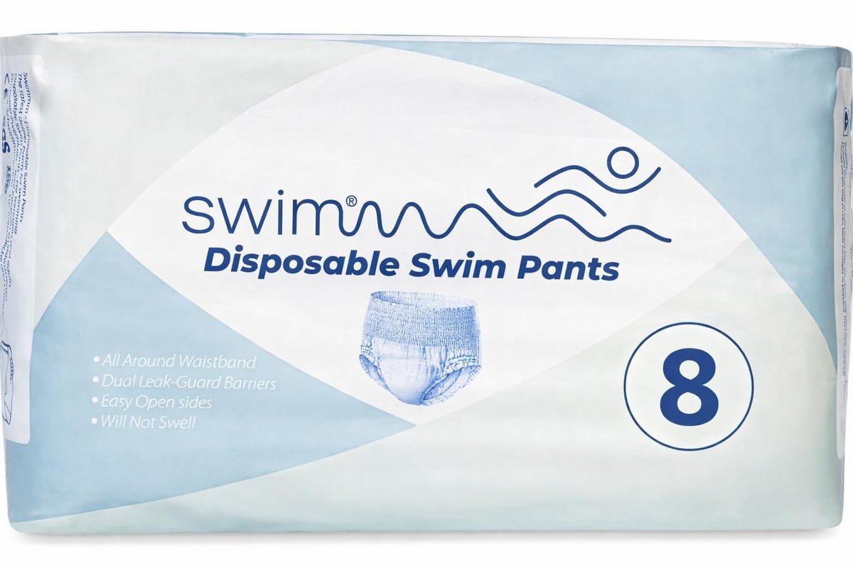 Omgoods - Wegwerp zwemluier voor kinderen - Maat 8 (28-42 kg) - 30 stuks