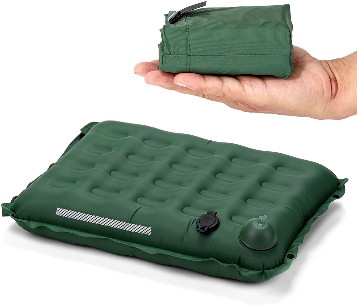 Omgoods - Opblaasbaar Zitkussen voor Buiten - Compact en Comfortabel voor Camping en Picknicks