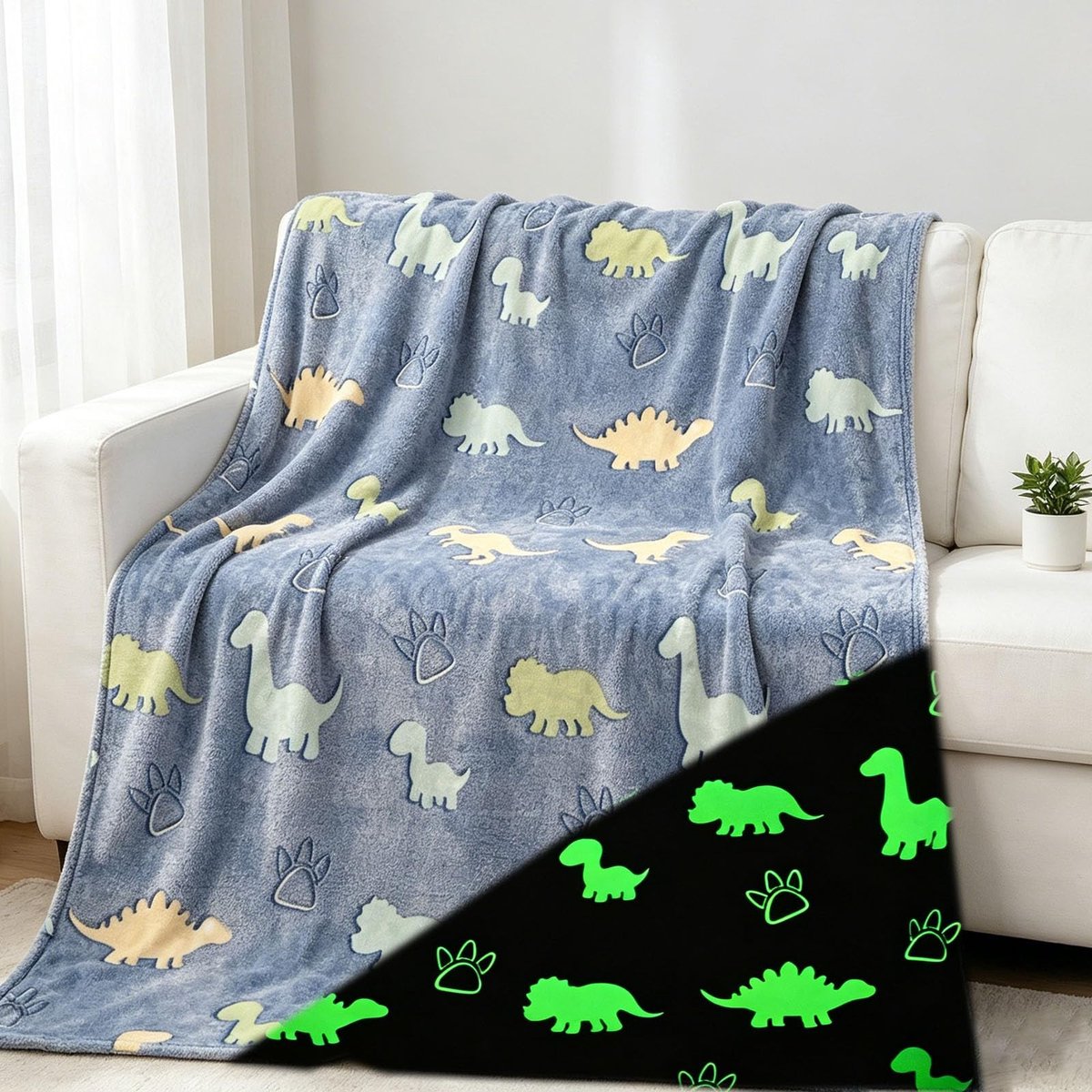 Omgoods - Cuddly Dekentje voor Kinderen - Uniek en Luminous in het Donker