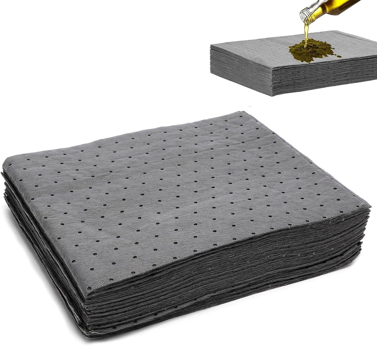 olie-opvangdoeken, 30 stuks oliebindmat, olie-opvangmat voor in de werkplaats, olie-opvangmat, olieabsorberende pads, opvangmat, werkplaats oliemat, olie-opvangmat, voor thuis, garage
