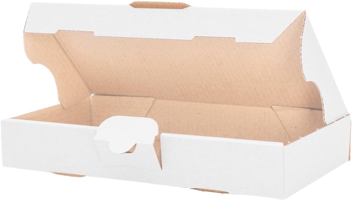 Omgoods - 100 Maxi Briefdozen 225x145x35mm Wit voor Verzending