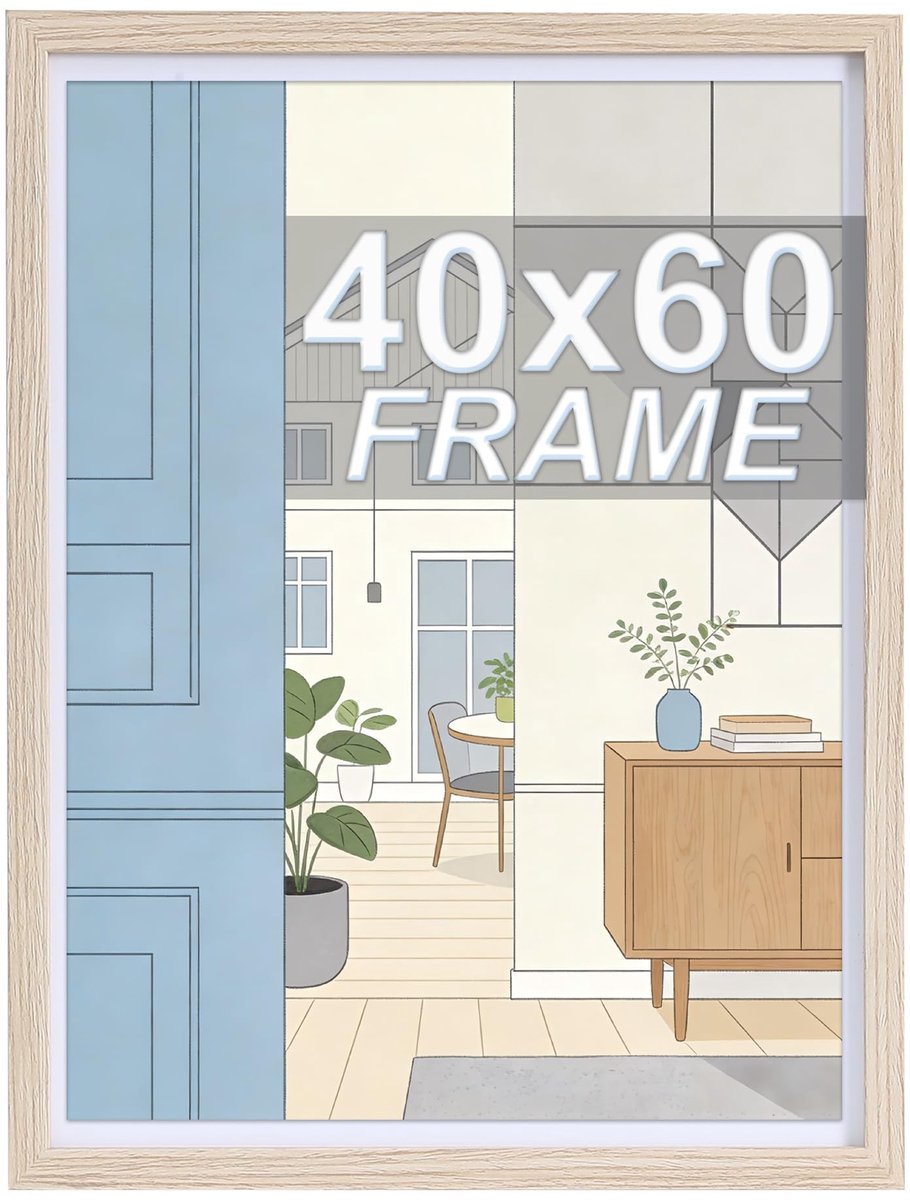 Omgoods - 40 x 60 cm Fotolijst met Antireflecterend Acrylglas