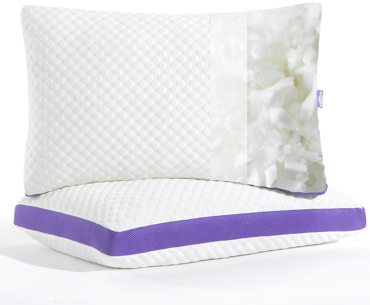 Omgoods - Hoogwaardig Memory Foam Hoofdkussen met Verstelbare Hoogte
