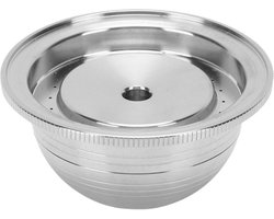 Omgoods - Navulbare Koffie Pod - Roestvrijstalen Capsule met Borstel en Rubber Ringen (80ML)