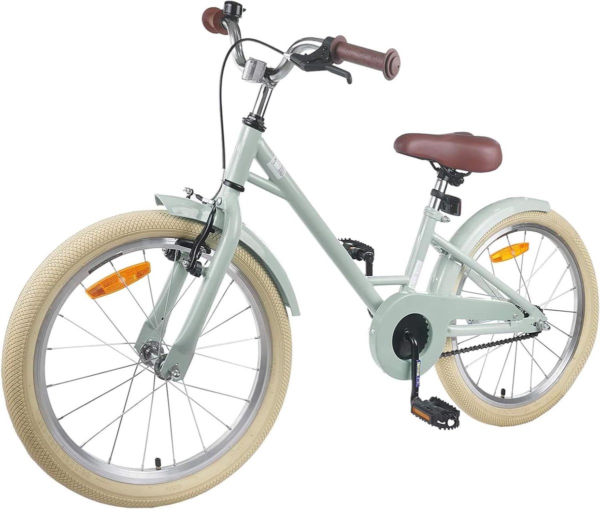 Kinderfiets sfiets sfiets Veilig Fietsen Terugtraprem 20 inch Lichtgroen