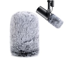 SM7B Pop Filter - Microfoonhoes, Fluffy Mic Windscherm/hoes Compatibel met Shure SM7B & SM7DB Dynamische Microfoon om Plosiefgeluid te Blokkeren