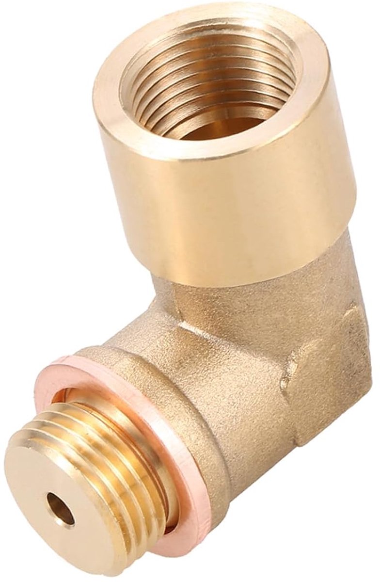 Schuine Lambda Zuurstofsensor Extender Spacer voor Zuurstofbuizen Messing M18x1.5