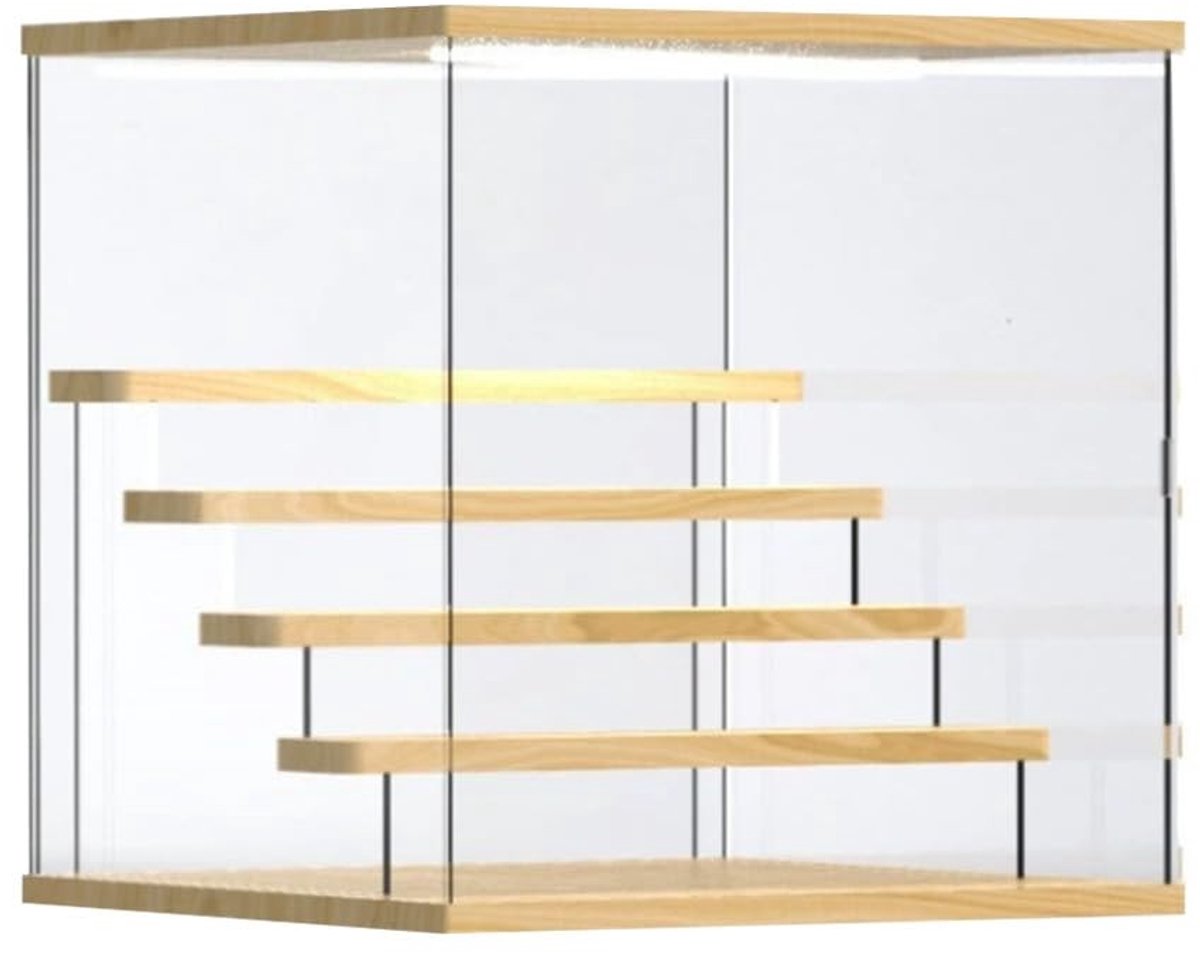 Omgoods - Acryl Vitrine met Ledverlichting - Showbox voor Verzamelobjecten