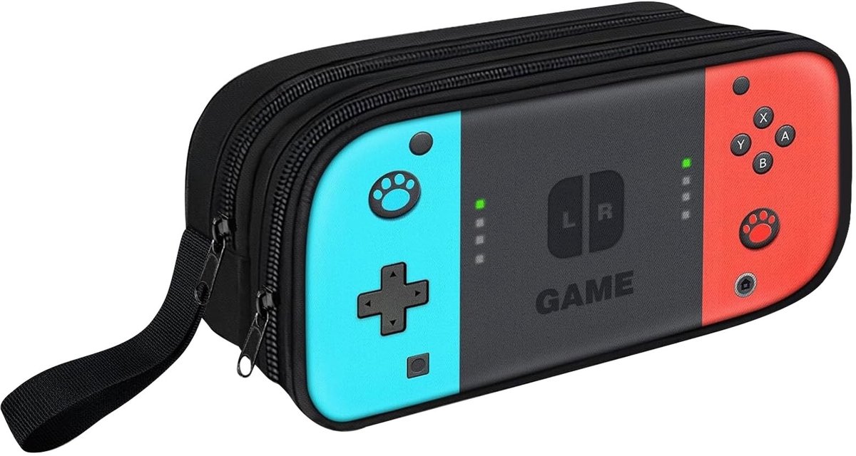 Omgoods - Grote Pencil Case met Compartimenten - Perfect voor School en Kantoor