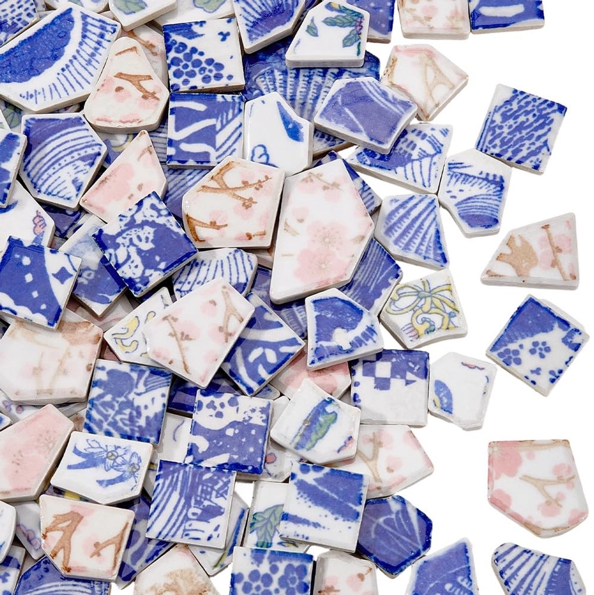 Omgoods - 500g Keramische Mozaïek Tegels voor DIY Ambachten en Decoratie