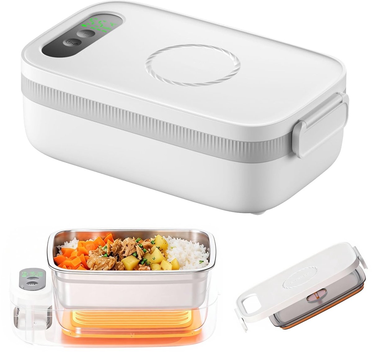 Omgoods - Elektrische Lunchbox 1L met Slimme Verwarmfunctie