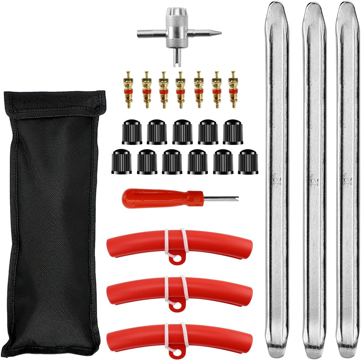 Omgoods - 27-delige Bandenmontage Set - Inclusief 30 cm Montagelevers