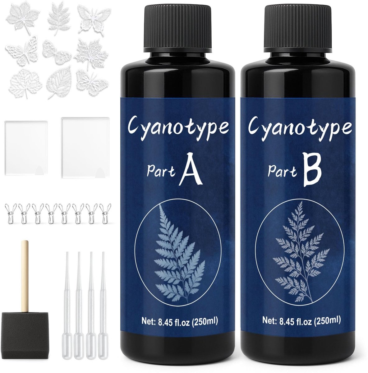 Omgoods - Cyanotype Kit 250ml voor DIY Fotoprojecten - Inclusief Sensibiliseringsoplossing