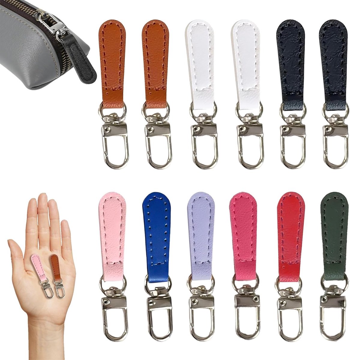 Ritssluiting Trekkers, 12 Stuks
