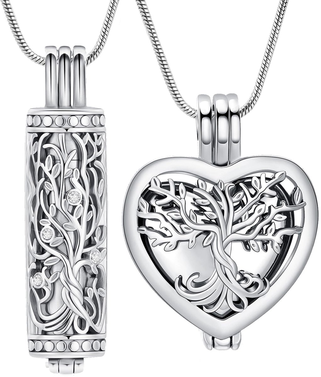 Omgoods - Urn Hanger Ketting Unisex - Boom des Levens Ontwerp
