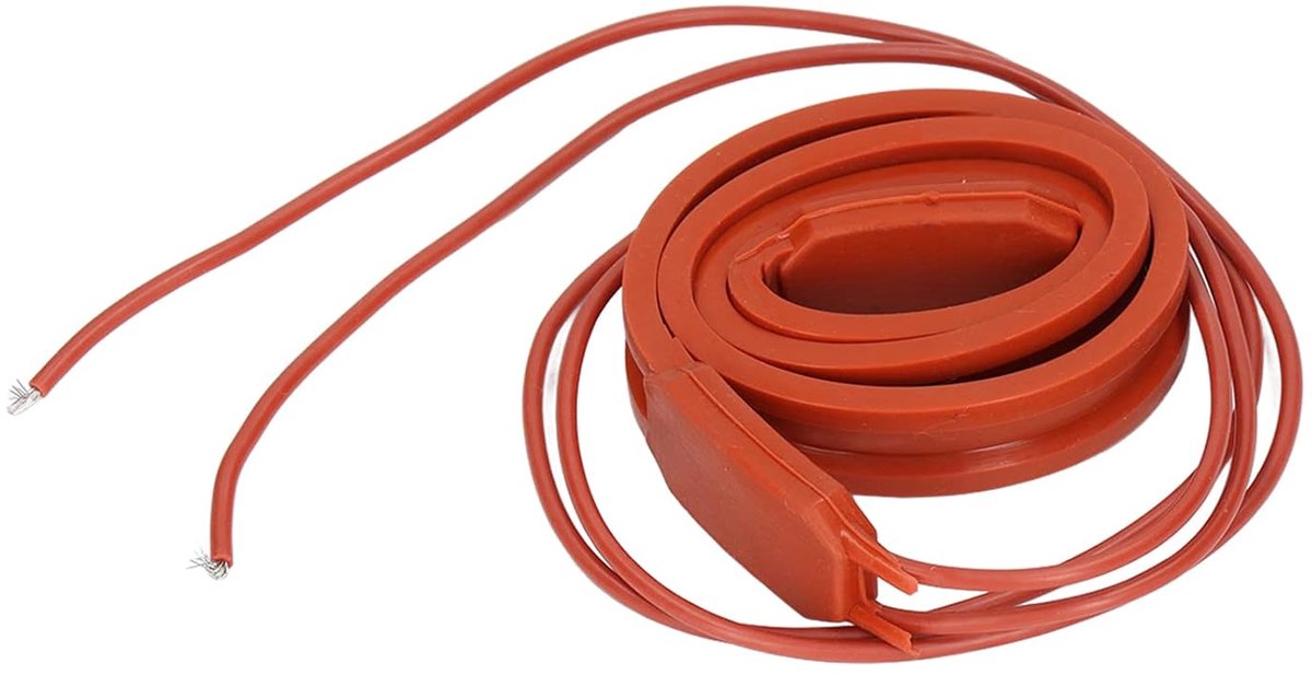 Heater Tape Unfreezer Warmer Waterdicht 15 X 1000mm 75W 220V AC voor Pijpleiding Elektrische Draden Silikonen Verwarmingsstrook voor Ontdooien en Verwarmen van Leidingen en Draden