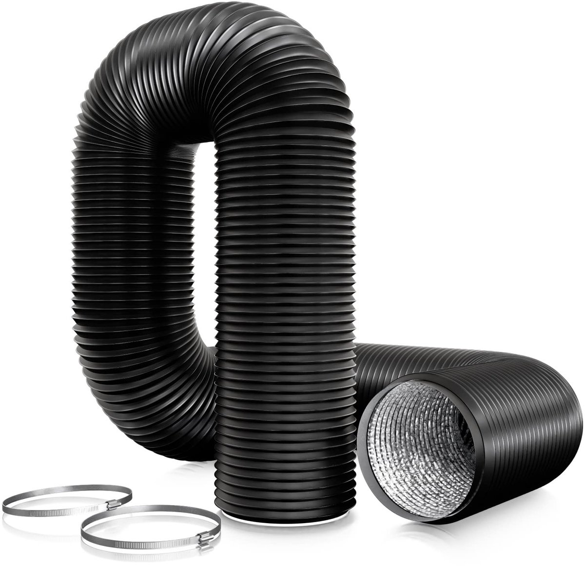 Omgoods - PVC Afvoerslang 125 mm van Aluminium voor Ventilatie