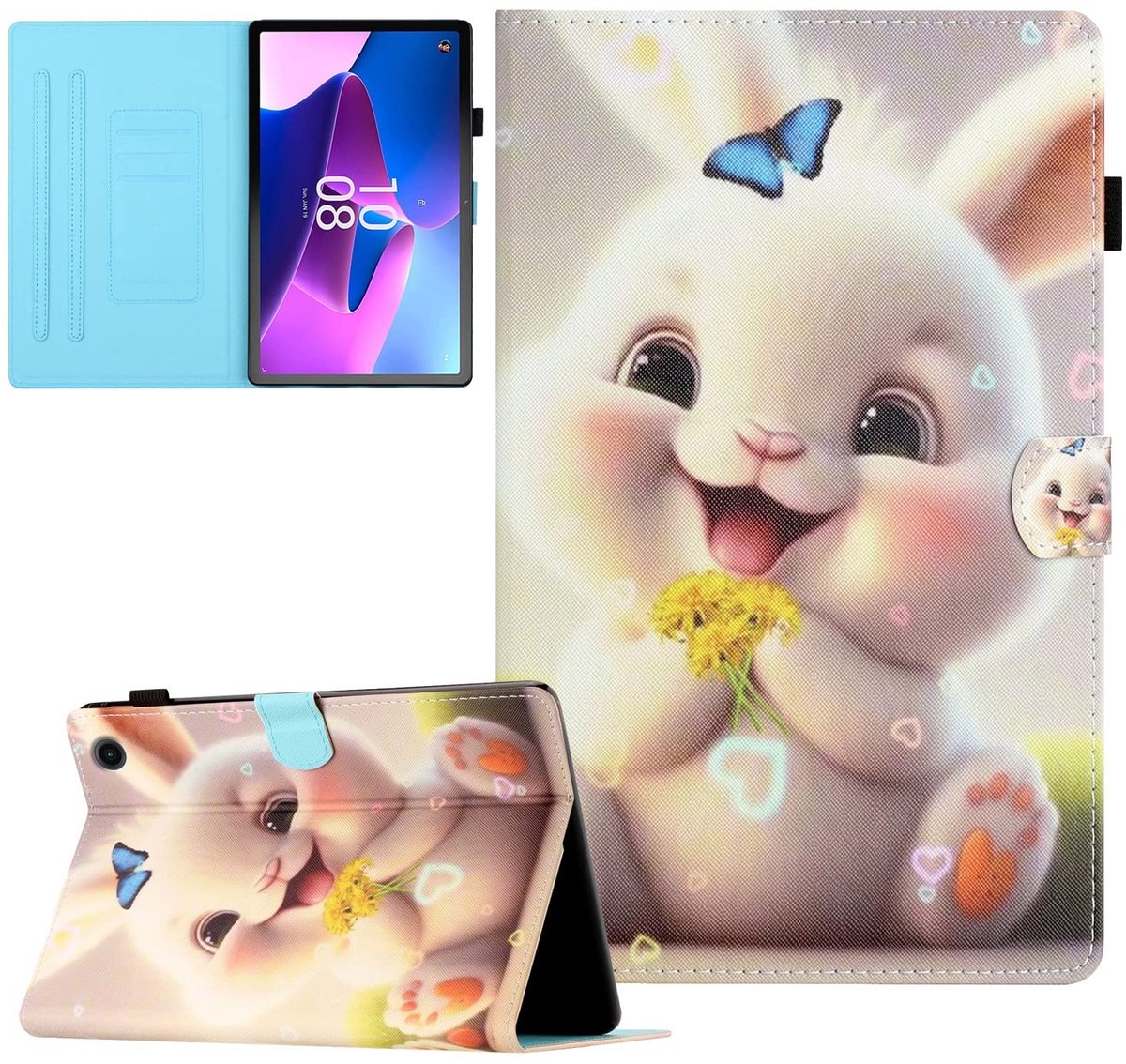 Omgoods - Lenovo Tab M10 (3rd Generation) Beschermhoes 10.1 Inch met Auto Sleep/Wake Functie - Wit