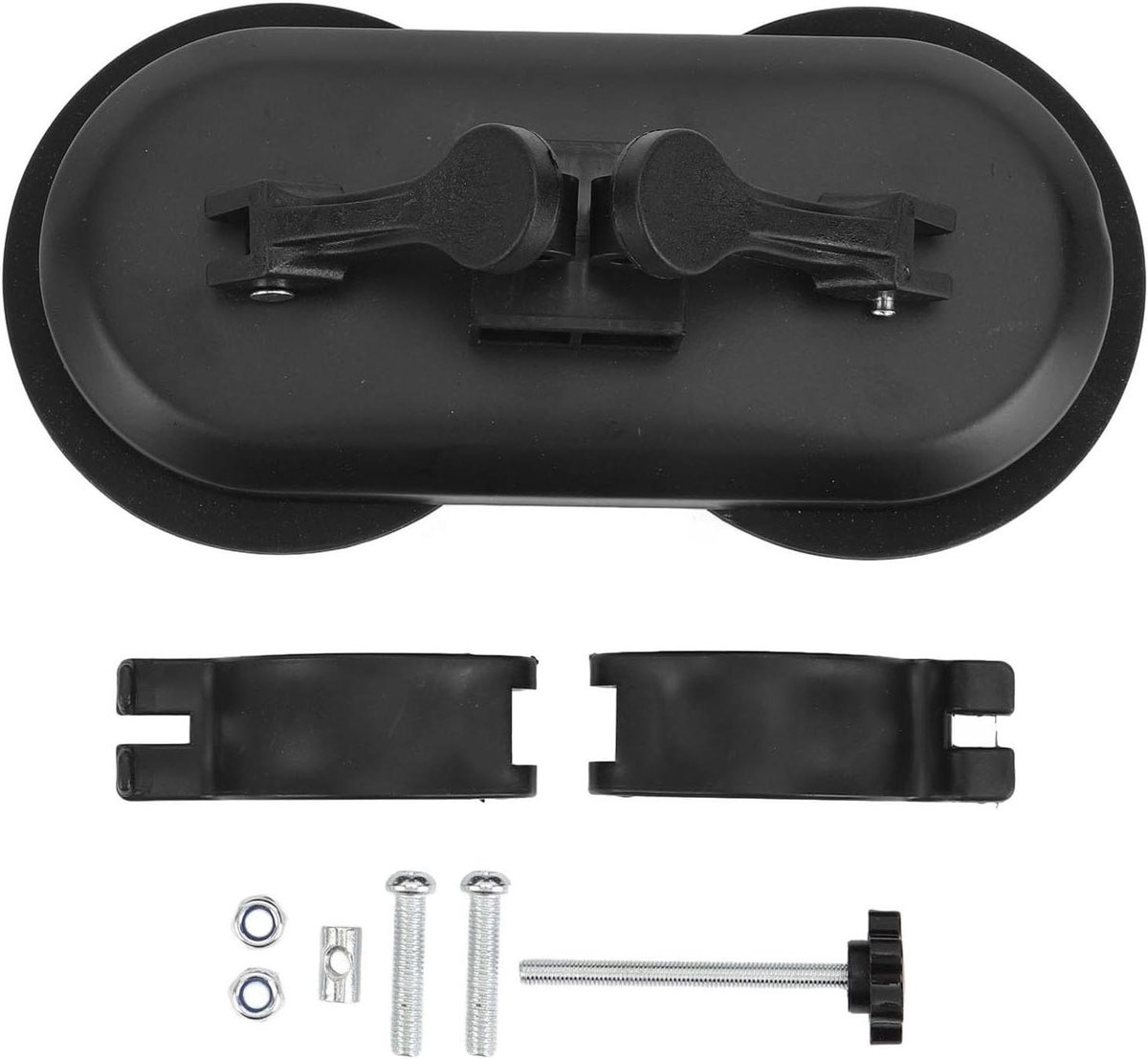 Massagepistool Houder - Wandbevestiging Zuignap - Zelfmassage Gemak - Sterke Vacuümbevestiging - 23 x 12 x 9 cm - Zwart