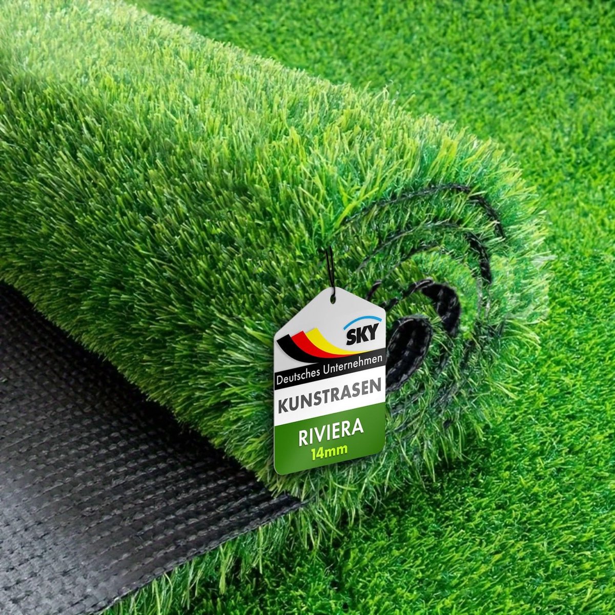 Omgoods - Kunstgras Tapijt voor Buiten - 14 mm Hoog, 200 x 400 cm