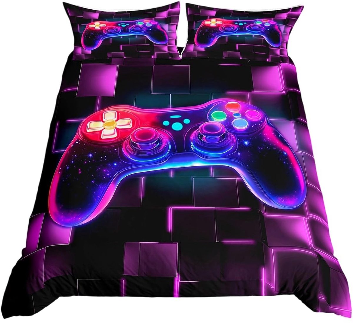Omgoods - Gamer Beddenset voor Kinderen met 2 Kussenslopen