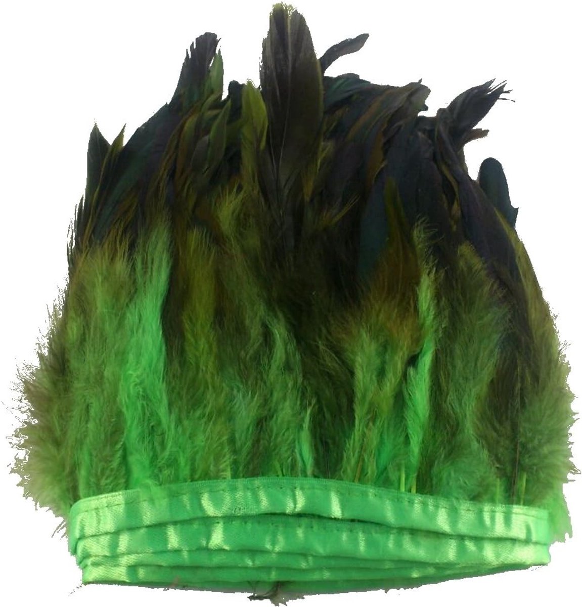 Hanenveren franje, 13-18 cm breed, verkocht in een verpakking van 4,6 m