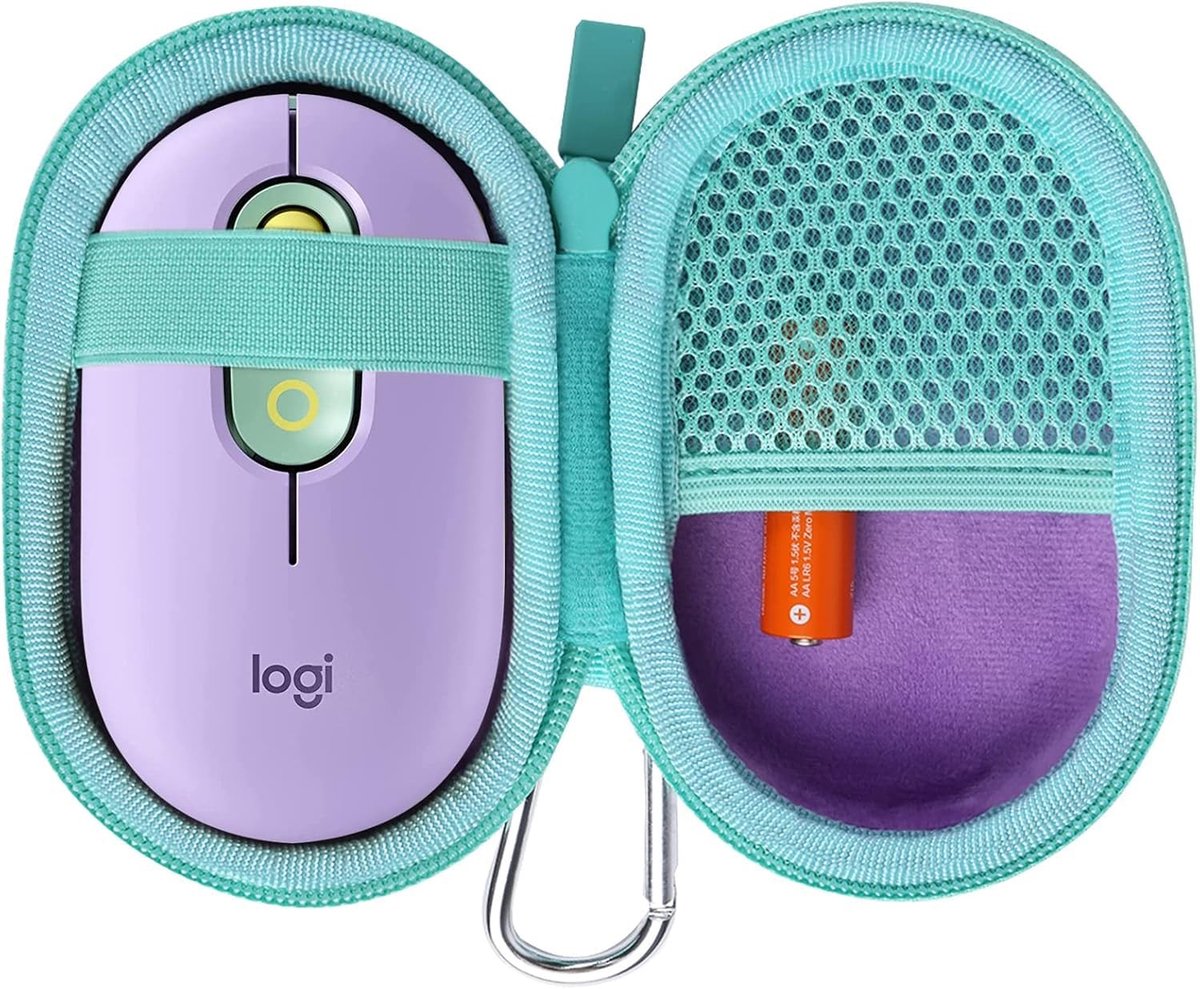 Omgoods - Harde Reisbescherming Case voor Logitech Pebble Mouse