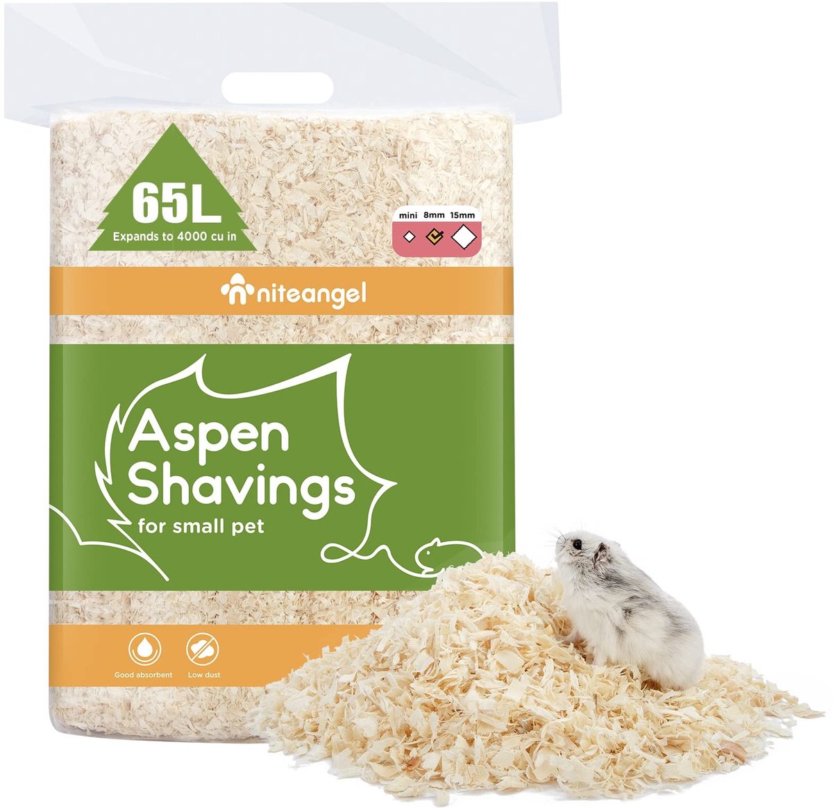 Omgoods - Aspen Houtsnippers voor Kleine Huisdieren - 65L