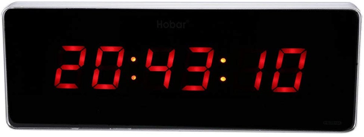 Omgoods - Digitale LED Wandklok met Temperatuurweergave voor Thuis en Kantoor