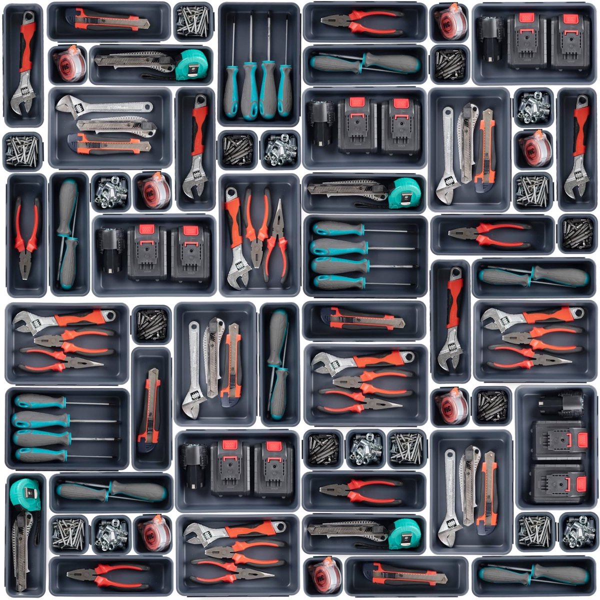 Omgoods - 45-delige Toolbox Organizer voor Gereedschap en Onderdelen
