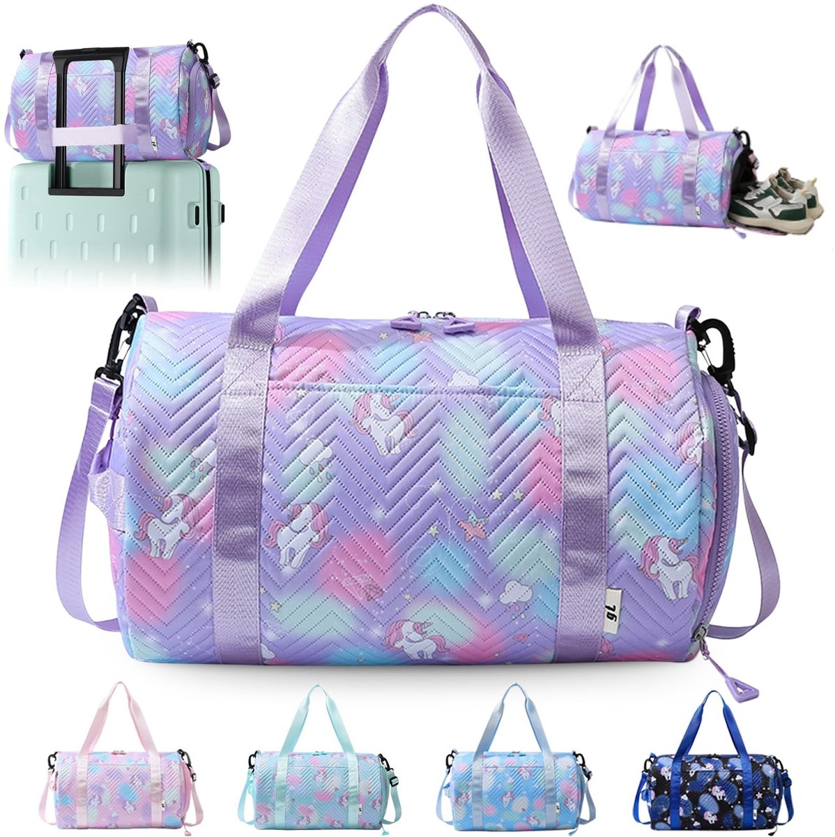 Omgoods - Unicorn Sporttas voor Yoga en Training - Kleine Unisex Sporttas