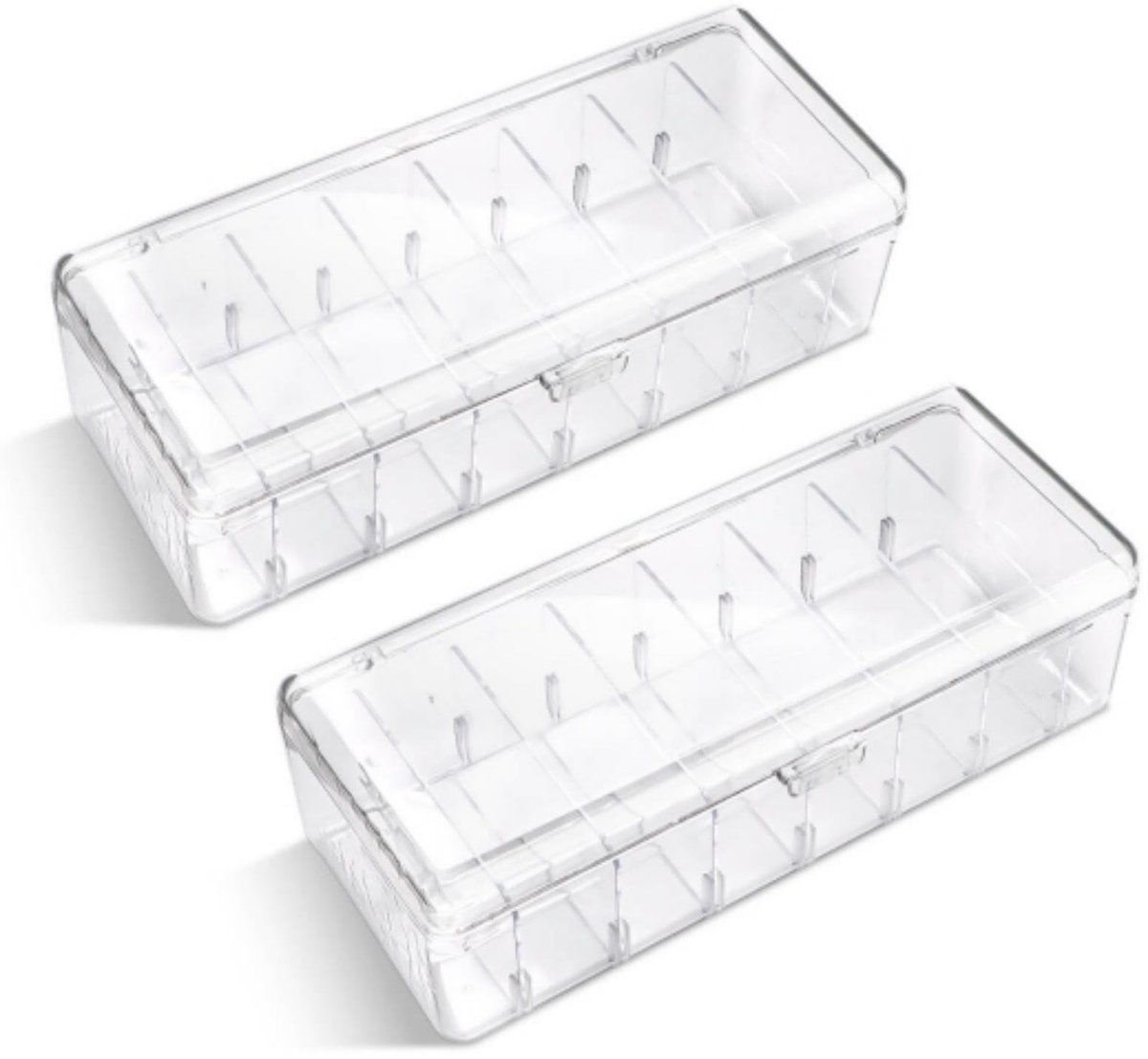 Omgoods - 2 Stuks Transparante Speelkaarten Opbergtas - Organizer voor Speelkaarten en Sportkaarten