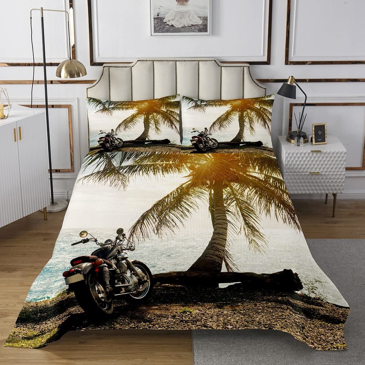 Omgoods - Beddenset met Sprei en Kussenslopen 220 x 240 cm