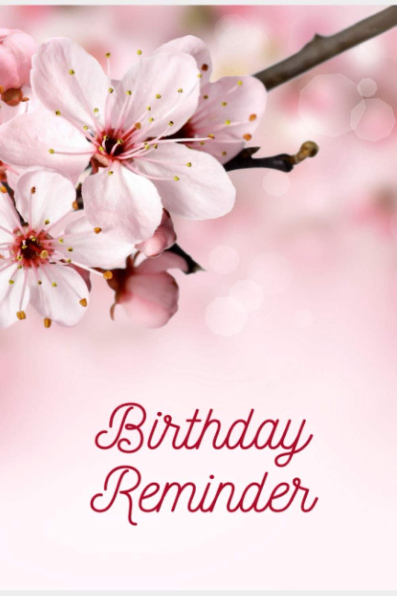 Blossom Birthday Reminder Book